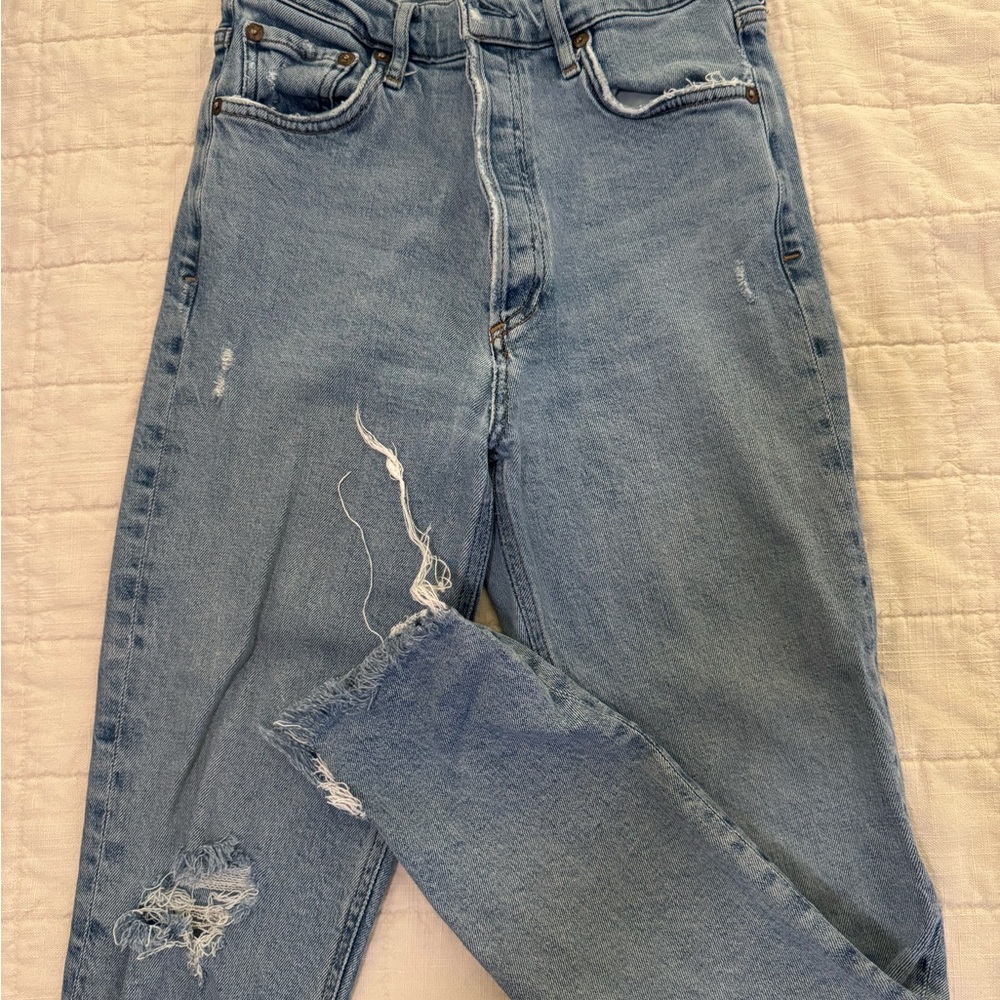 Agolde High Rise Distressed Women Skinny Jeans